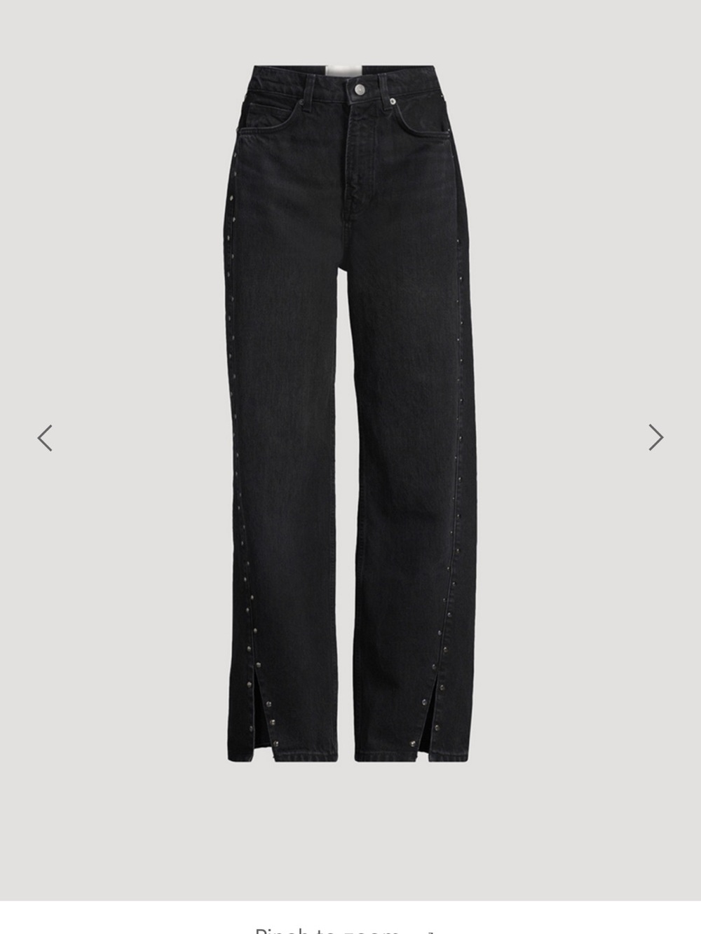 Reformation Cary Studded Jeans with Slits